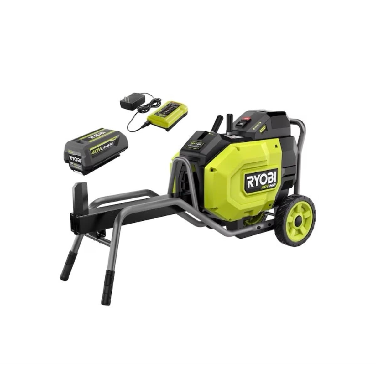 RYOBI 40V HP Brushless 12-Ton Kinetic Log Splitter Rental – Battery & Charger Included