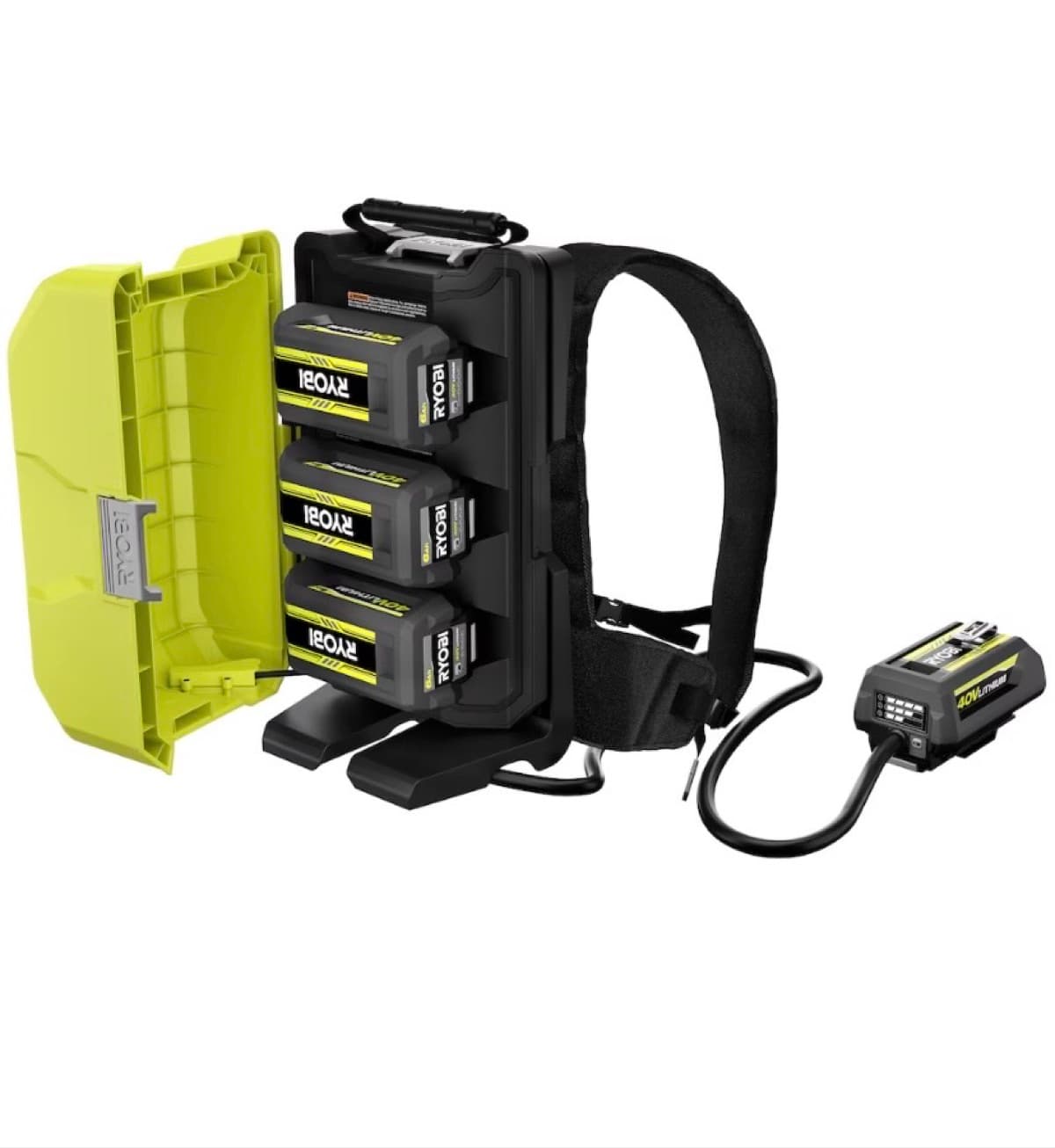 RYOBI 40V HP Brushless WHISPER Series Backpack Blower Rental 190 MPH • 730 CFM • Model RY404180VNM